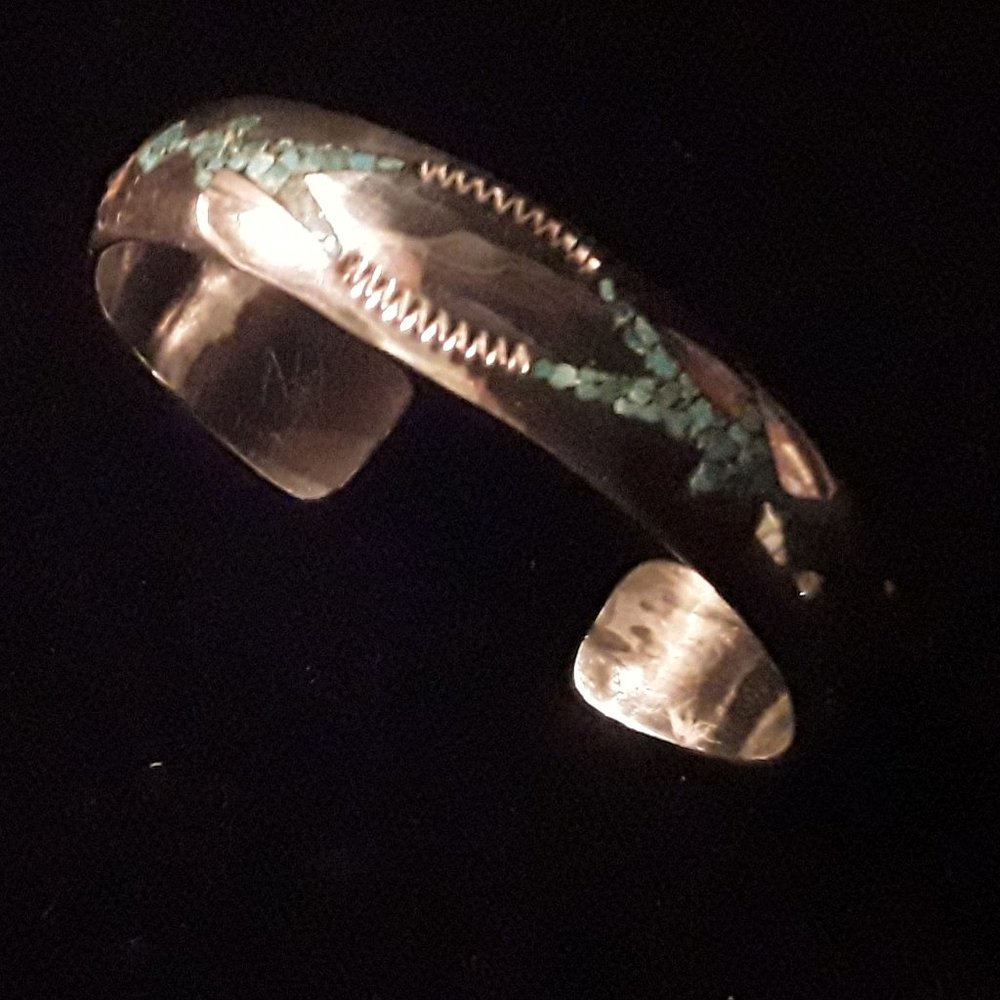 Silver and Turquoise Women's Bracelet
